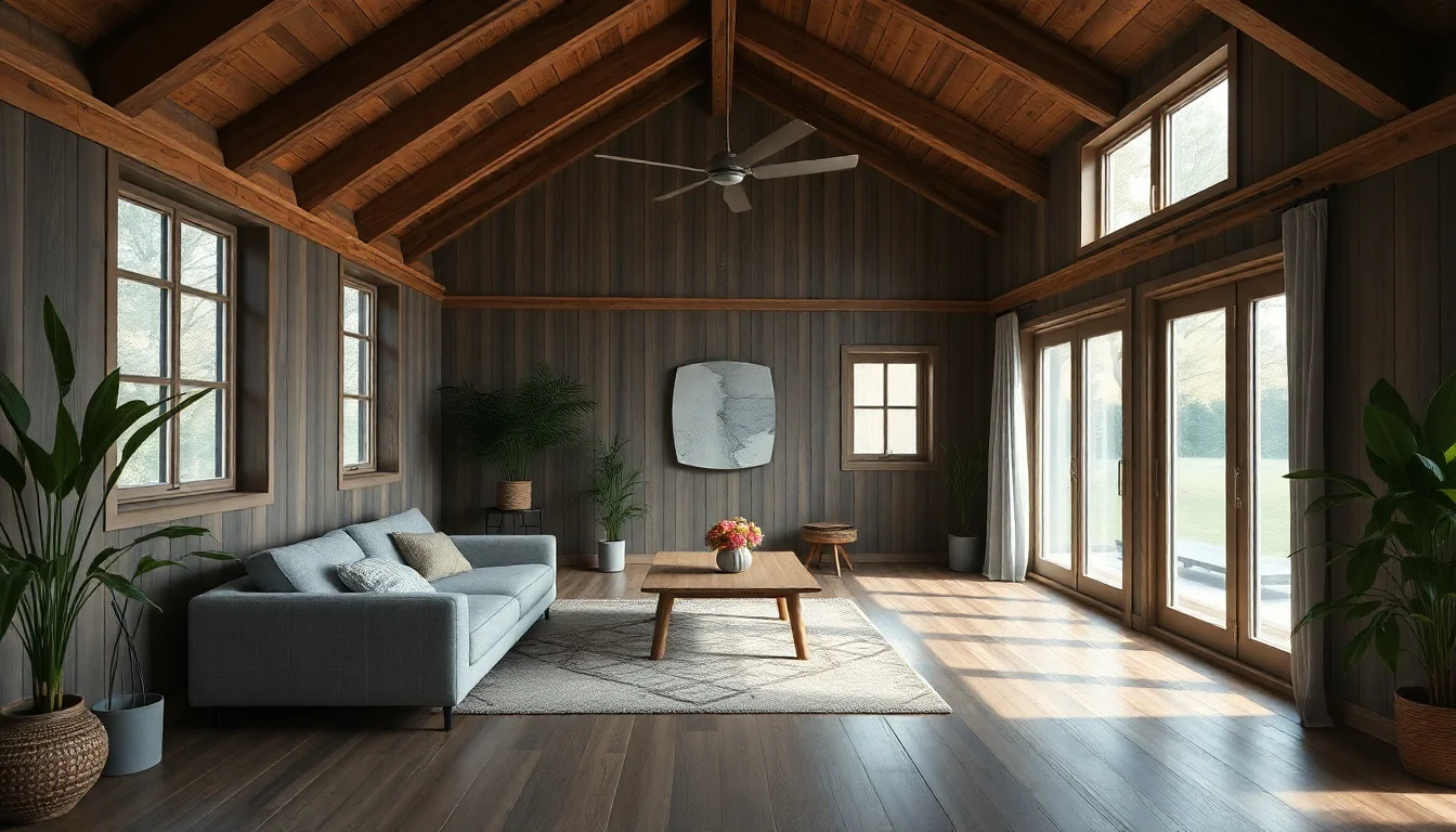 Musty old room interior